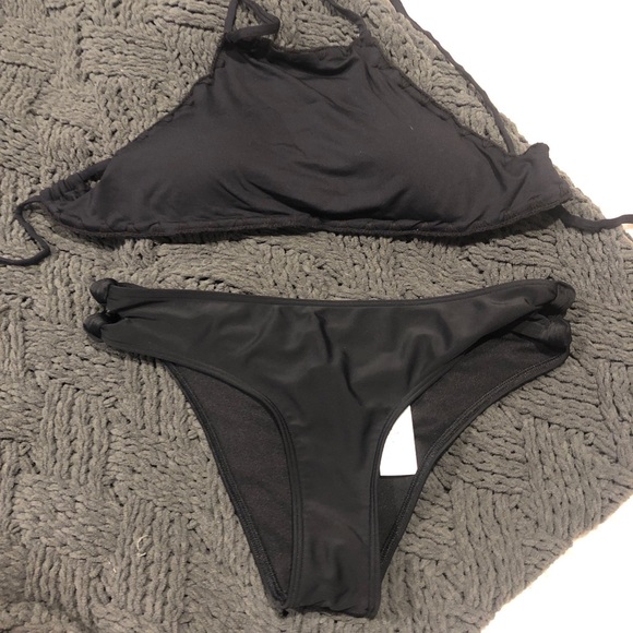 Black high neck bathing suit - Picture 1 of 1